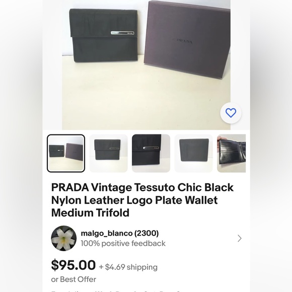 Authentic Vintage Women’s Prada Wallet - Picture 14 of 15